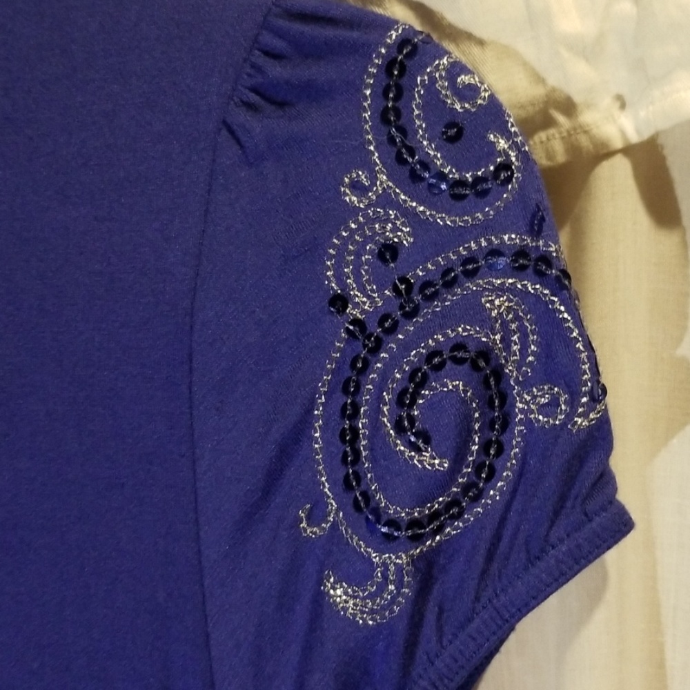 Lovely royal blue dress with sparkly details! - Picture 3 of 9